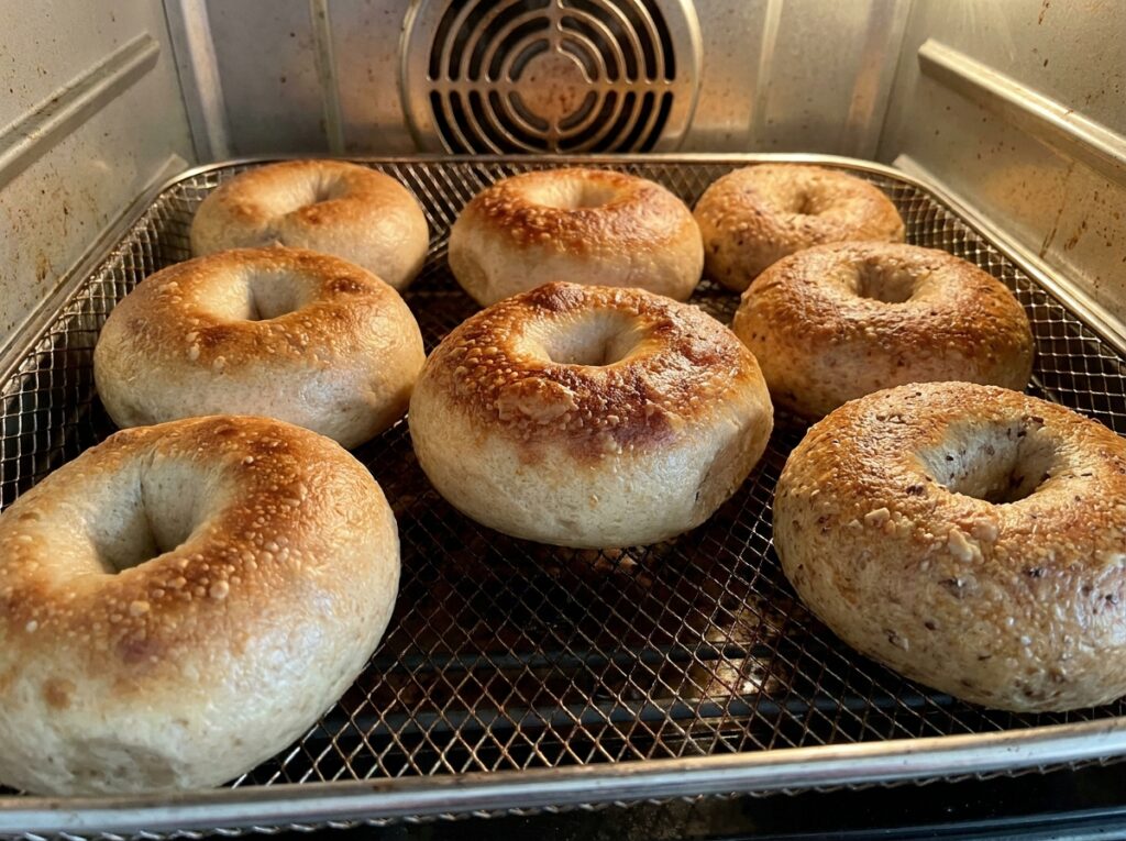 Easy 2-Ingredient Air Fryer Bagels (No Yeast & No Boiling)