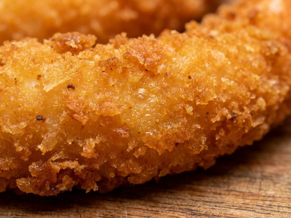 Crispy shrimp coating texture