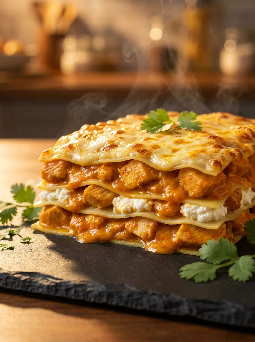Flawless Butter Chicken Lasagna