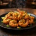 Air fryer shrimp on plate