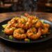 Air fryer shrimp on plate