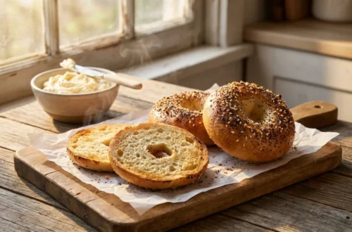 Easy 2-Ingredient Air Fryer Bagels (No Yeast & No Boiling)