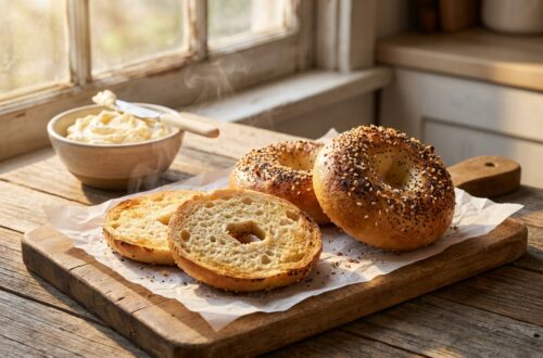 Easy 2-Ingredient Air Fryer Bagels (No Yeast & No Boiling)
