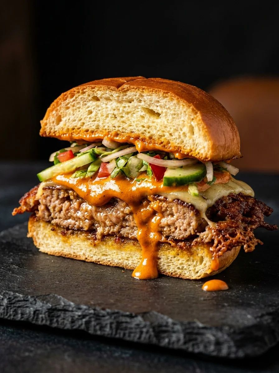 Ultimate Butter Chicken Smash Burgers