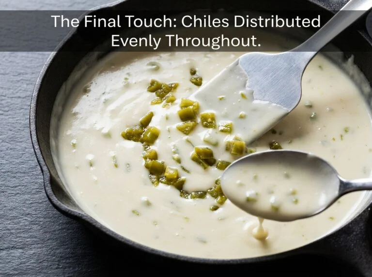 Creamy white queso dip being poured from a ladle showing perfect smooth texture with zero separation