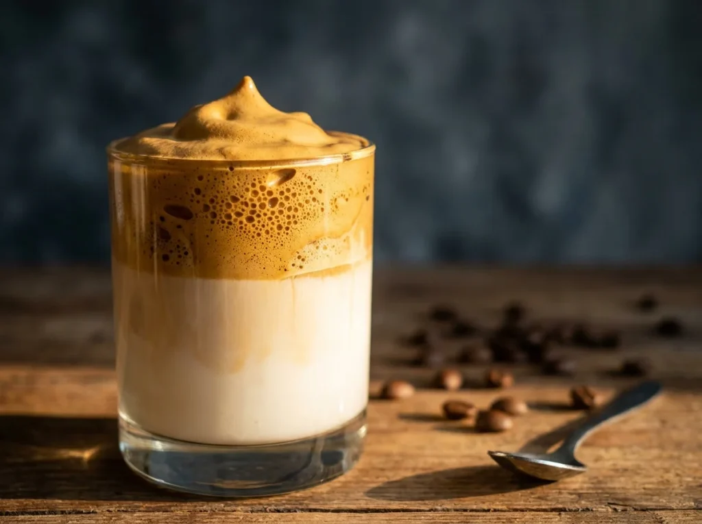 Scientific Dalgona Coffee Secrets fluffy whipped coffee foam stiff peaks macro shot professional recipe