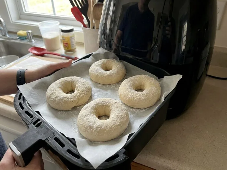 Easy 2-Ingredient Air Fryer Bagels (No Yeast & No Boiling)