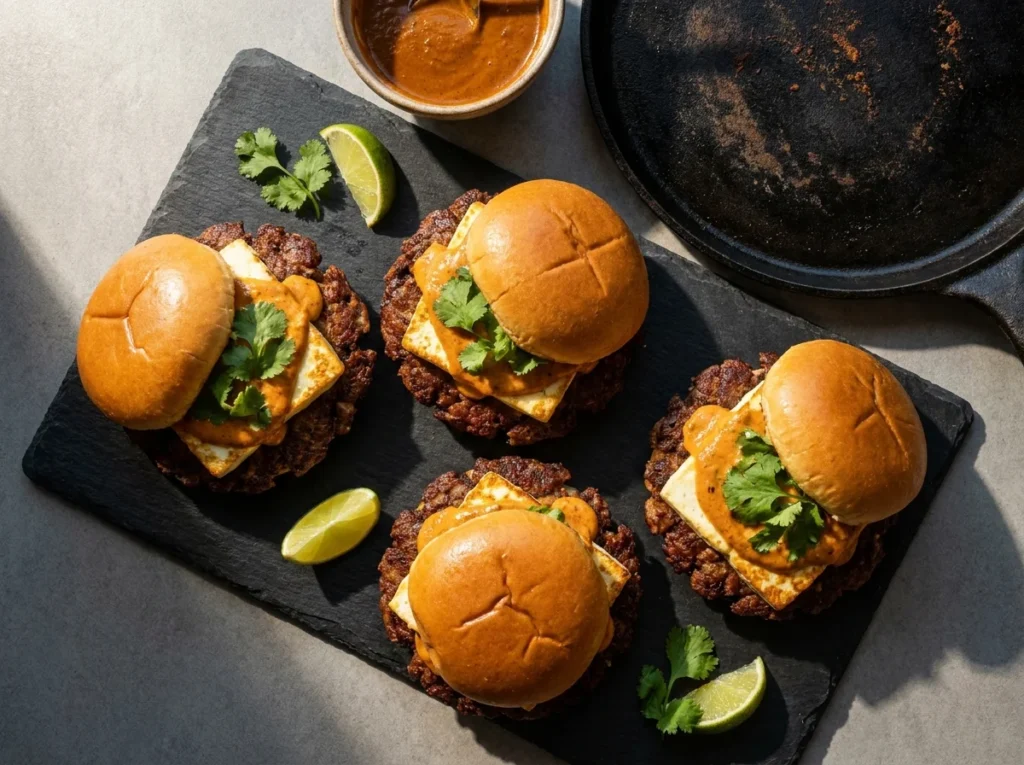  Ultimate Butter Chicken Smash Burgers
