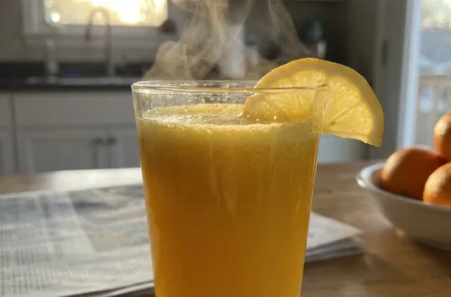 Fresh organic carrots, ginger, and lemon for Morning Glow Juice.