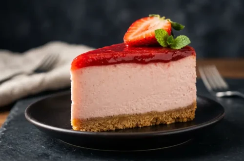 No-Bake Strawberry Cheesecake