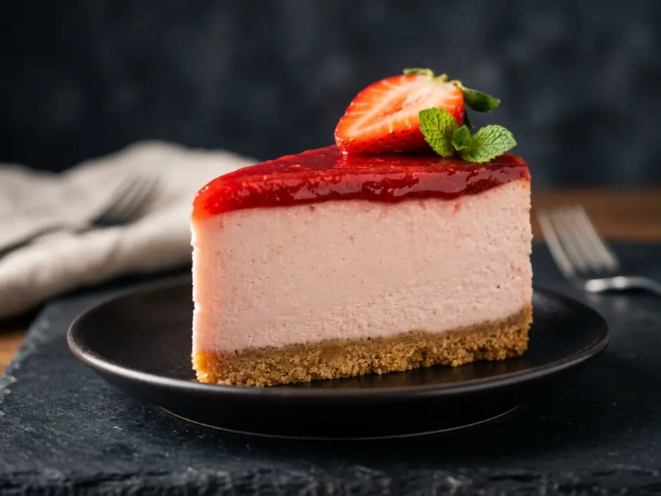 No-Bake Strawberry Cheesecake