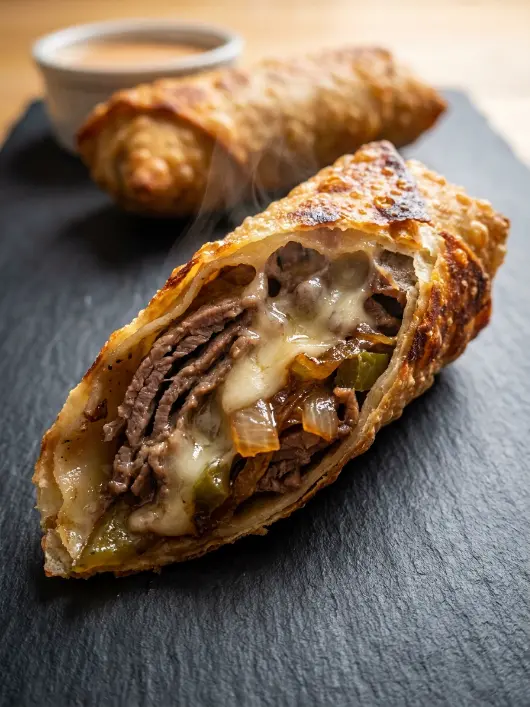 Scientific Philly Cheesesteak Egg Rolls