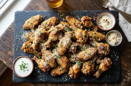 Air Fryer Garlic Parmesan Wings
