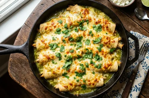 Skillet Chicken Enchiladas