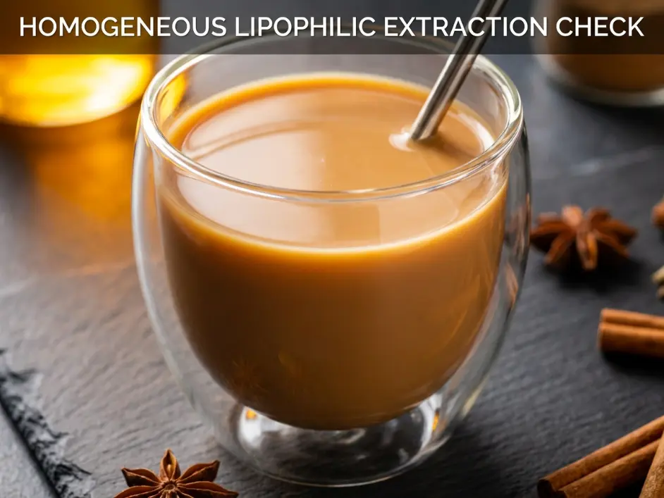Ultimate Iced Chai Tea Latte: Volatile Oil Extraction Rules