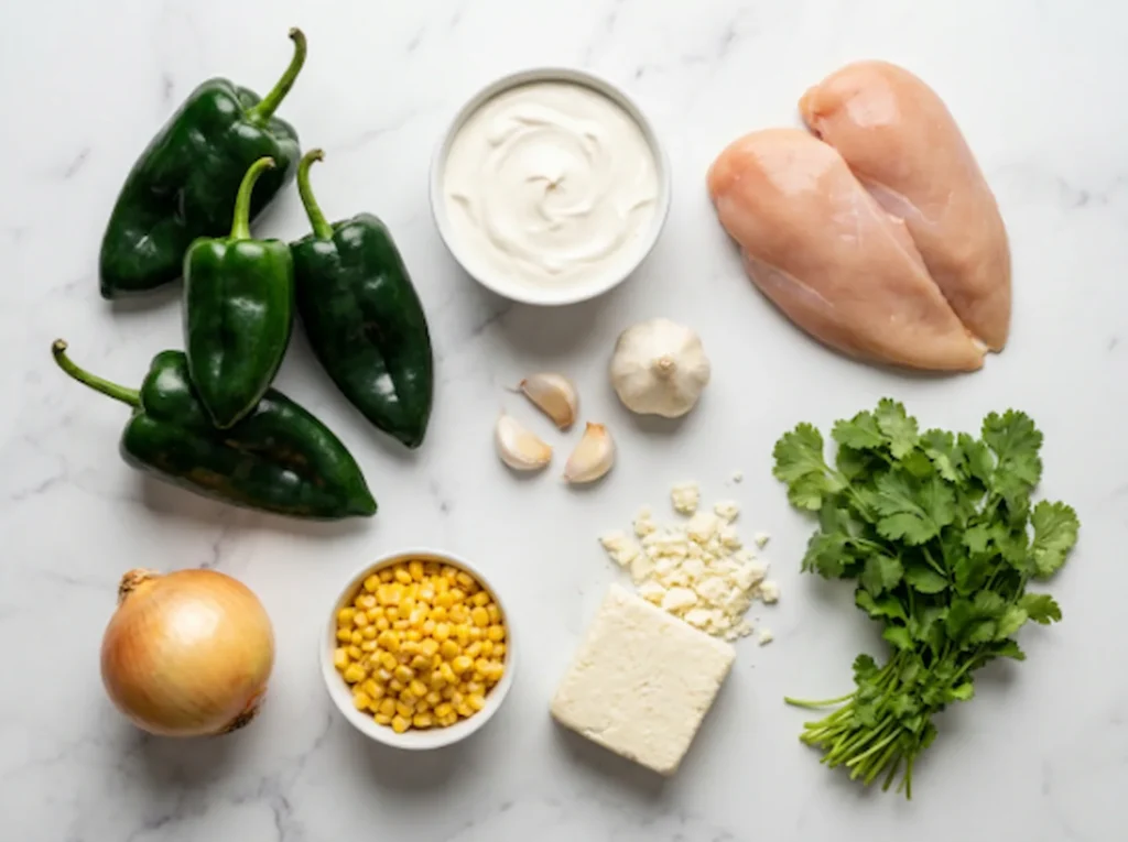 Creamy Poblano Chicken (Pollo en Crema de Poblano)