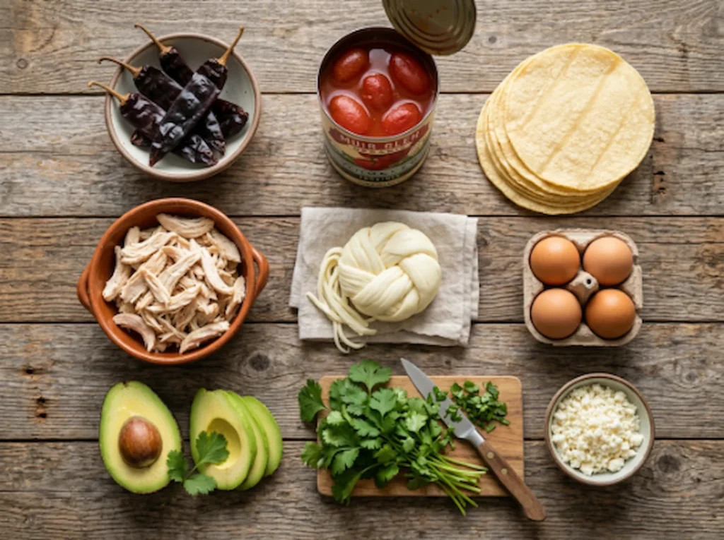 Cheesy Chicken Chilaquiles Rojos