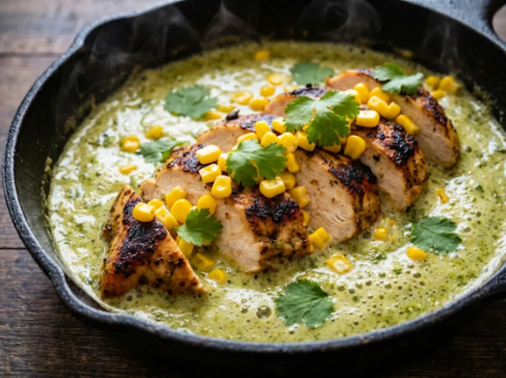 Creamy Poblano Chicken (Pollo en Crema de Poblano)