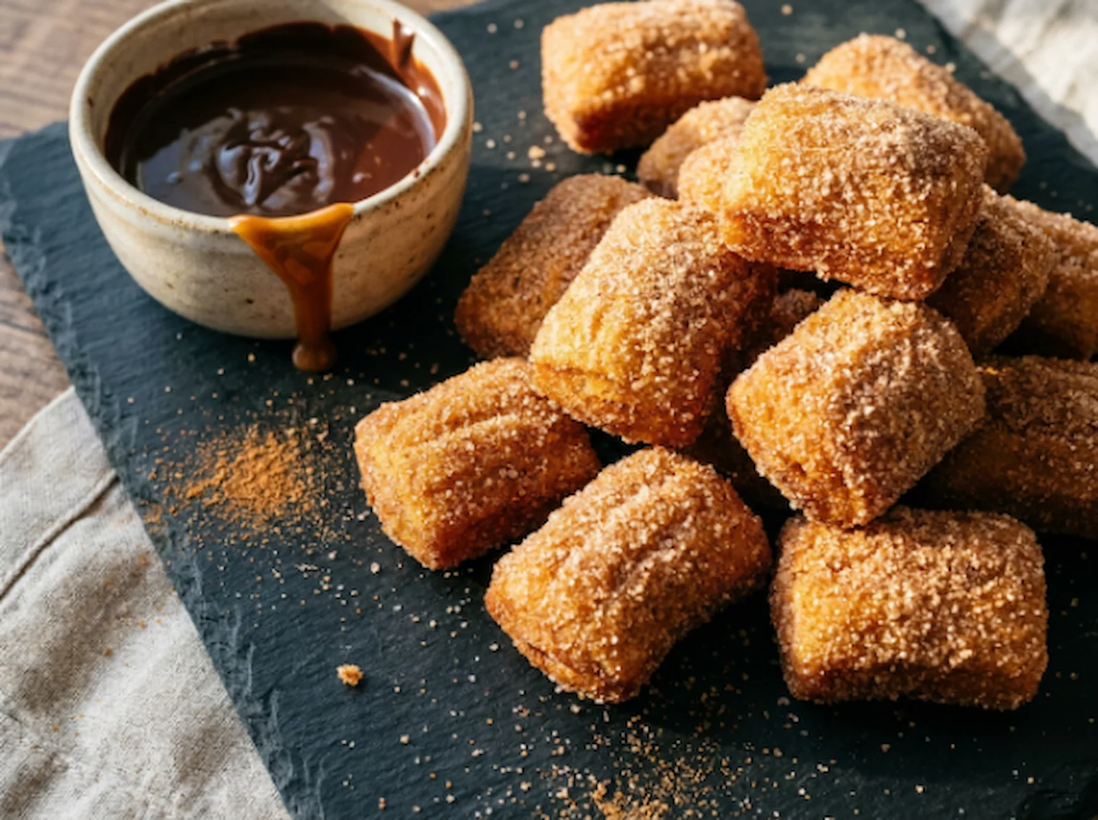 Air Fryer Churro Bites