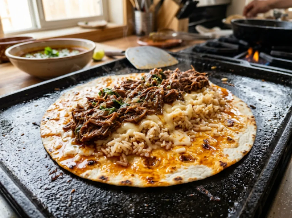 Beef Quesabirria Burrito